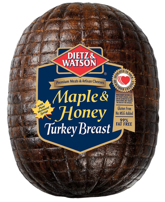 Dietz & Watson Honey Glazed Maple Turkey Breast - 0.5 Lb